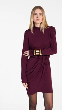 Vestido Curto Drapeado - Skazi