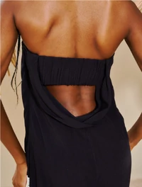 Vestido Longo Estampado Decote - Open