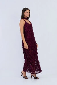 Slip Dress Lisa Decote V com Echarpe - Fernanda Nabhan