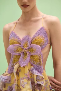 Vestido Flor Bordado - PatBo