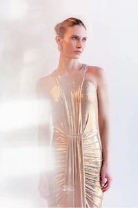 Vestido Longo Metalizado - Unity Seven