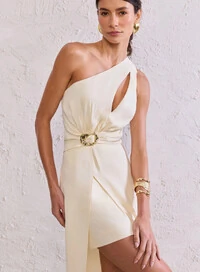 Vestido Longo Patou Detalhe Fivela - Tufi Duek
