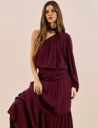 Vestido Um Ombro - Open