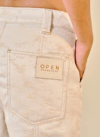 Calça Feminina Reta Em Sarja - Open