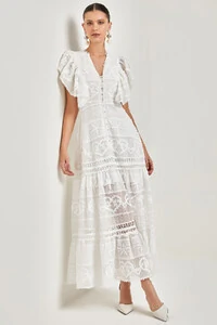 Vestido Longo Cute Lace - Ave Rara