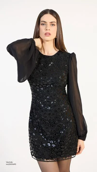 Vestido Curto Paetê - Skazi