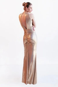 Vestido Longo Metalizado - Unity Seven