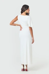 Vestido Uma Manga Torção - Sly Wear