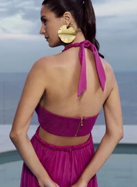 Vestido Longo Em Tule Elastic - Tufi Duek