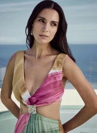 Vestido Longo Estampa Ondas - Tufi Duek