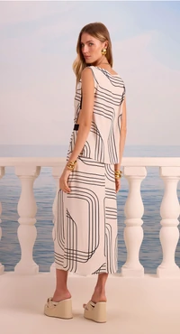Conjunto Regata E Saia Fenda - Skazi