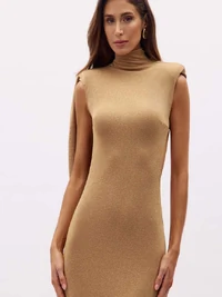 Vestido Gola Alta - Oasis