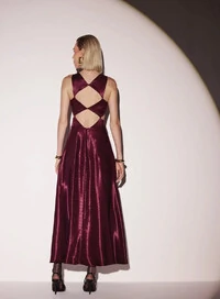 Vestido Midi Pregas Patou - Tufi Duek