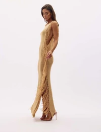 Vestido Tricot Franjas - Oasis