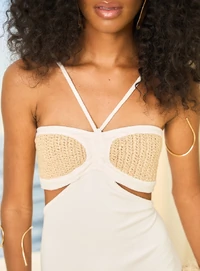 Vestido Busto Palha - Open