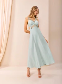 Vestido Midi Linho Argolas - Skazi