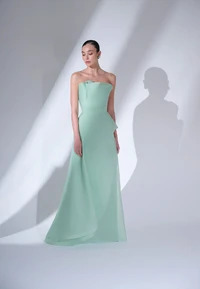 Vestido Busto Irregular - Maracujá