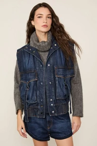 Colete Jeans Over - Animale