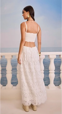 Vestido Longo Recorte Cintura lasie - Skazi