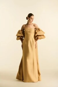 Vestido Longo Capa Removível - Maracujá