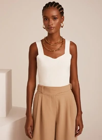 Top Cally Off Tricot Feminino - Le Lis