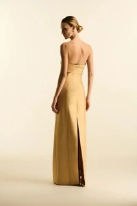 Vestido Longo Capa Removível - Maracujá