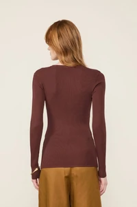 Blusa Canelada Tricot - Animale