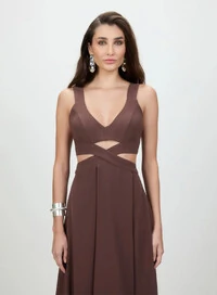 Vestido Midi Faixa - Tufi Duek