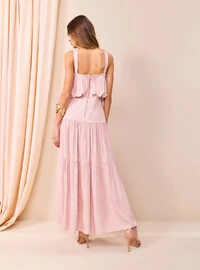 Vestido Maxi Midi Bordado - Skazi