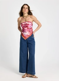 Calça Jeans Pantacourt Farah - Le Lis