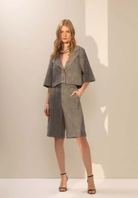 Bermuda de Alfaiataria em Linho - Sly Wear