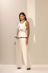 Regata Cavada Peplum Faixa - Sly Wear