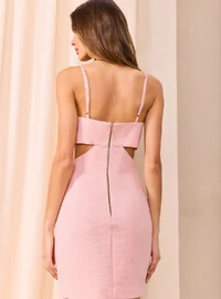 Vestido Curto Flor Linho Lurex - Skazi