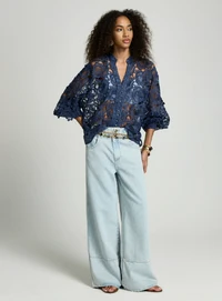 Calça Jeans Vivi Wide Leg - LeLis
