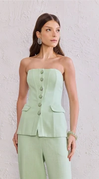 Blusa Botões Bolso - Tufi Duek