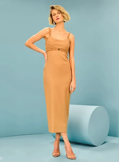 Foto Vestido Sobreposição Busto - Tufi Duek