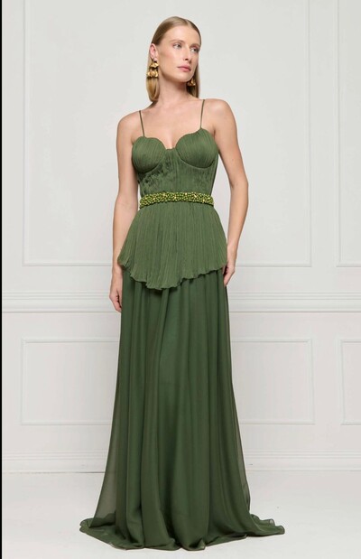 Foto Vestido Drapeado Cinto - Fleche D'or