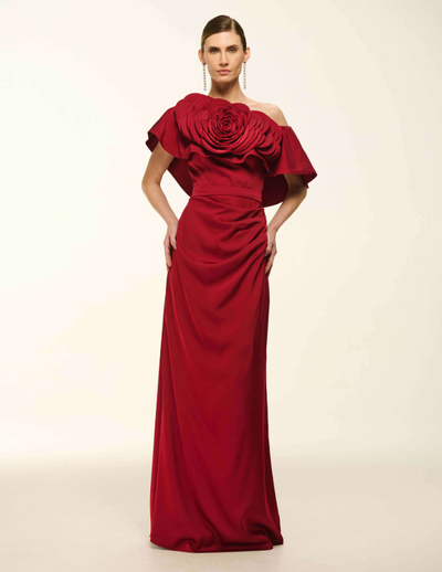 Foto Vestido Busto Flores - Artesacra