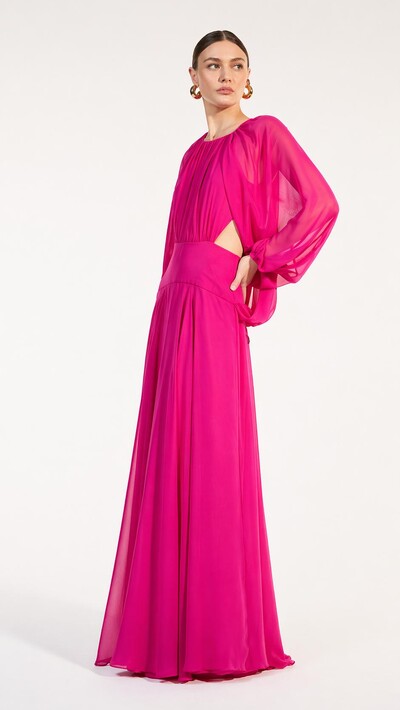 Foto Vestido Recortes Pregas - Skazi