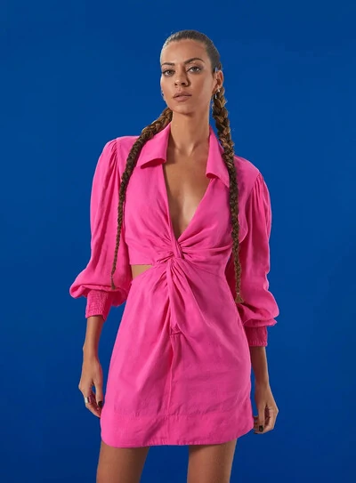 FotoVestido Linho Com Torção - Open