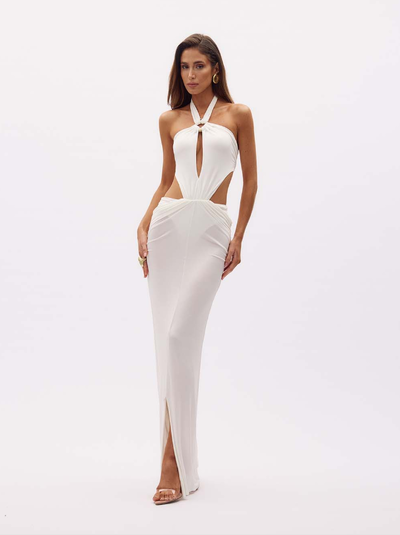 Foto Vestido Amarração Franzido Metal - Oasis