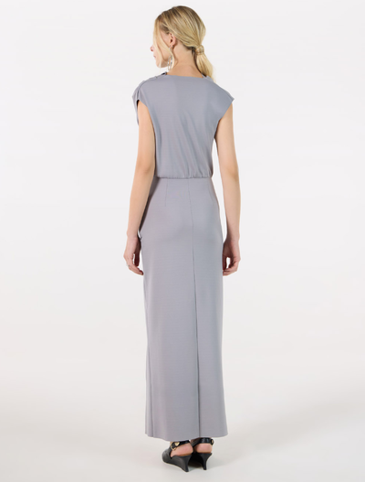 FotoVestido Drapeado Decote Bobo - Skazi