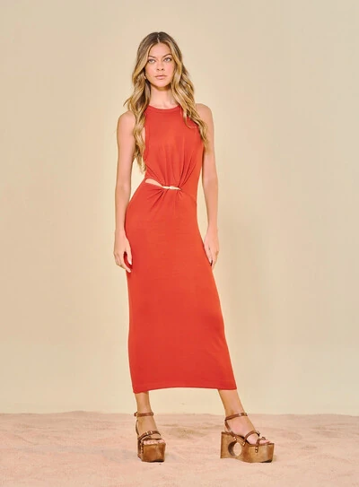 Foto Vestido Midi Cut Out - Open