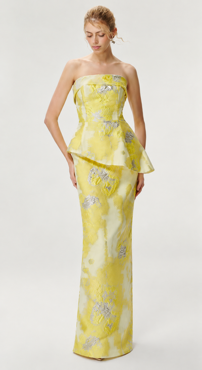 Foto Vestido Jacquard - Marrô