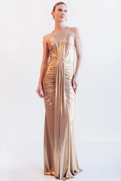 Foto Vestido Longo Metalizado - Unity Seven