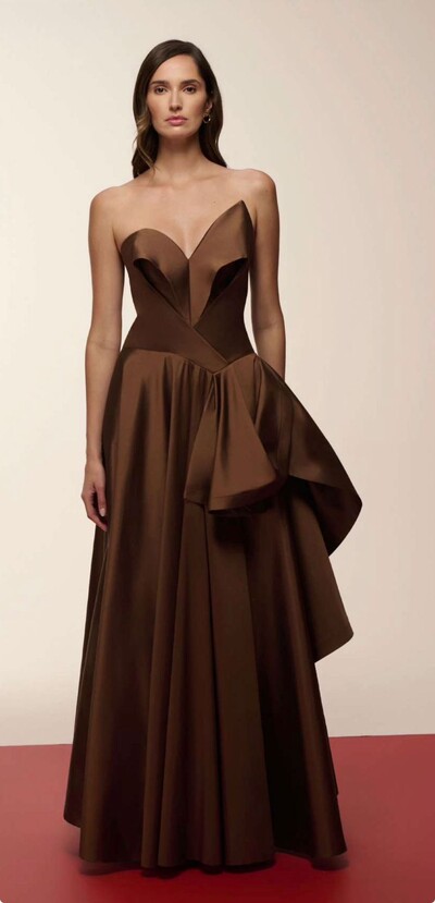 Foto Vestido Camadas Lateral - Maracujá