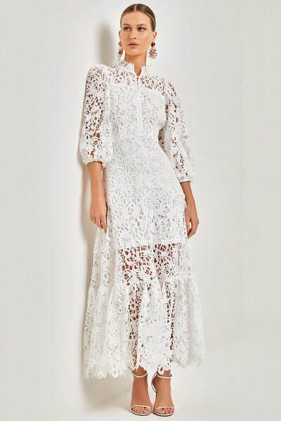 Foto Vestido Midi Renda Maya - Ave Rara