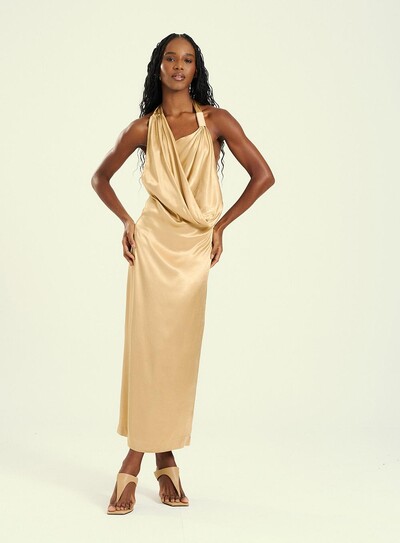 Foto Vestido Decote Bobo Metal - Open