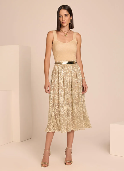 Foto Top Cally Lurex II Tricot Feminino - Le Lis