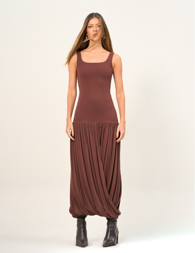 Foto Vestido Corpo Alongado Balonê - Open